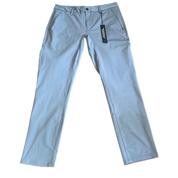 NWT Taylrd Gray Warp Knit Pants/Slacks - Size 32x30 - Picture 4 of 15